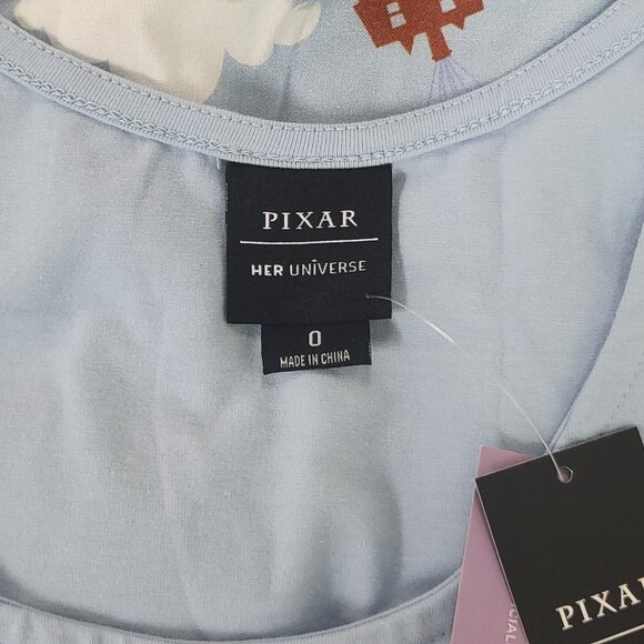 NWT Pixar sleeveless tank dress from the Disney movie Up pockets size 0 or 0X - Picture 8 of 16